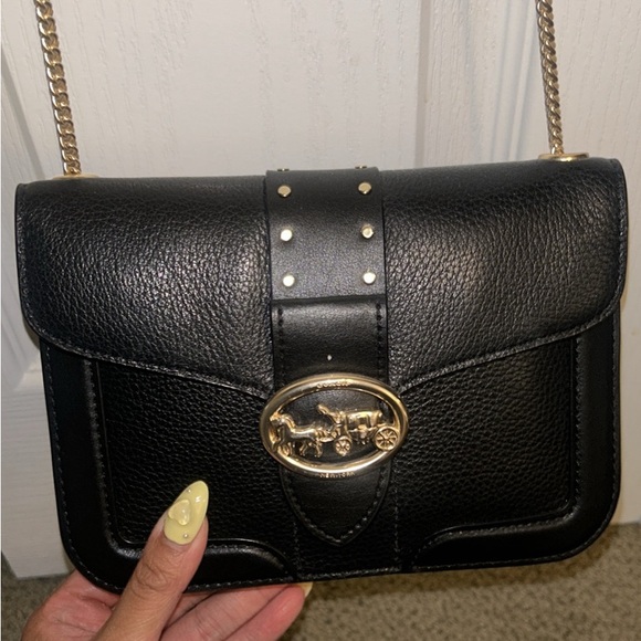 Coach Georgie Crossbody BLACK - Picture 6 of 11